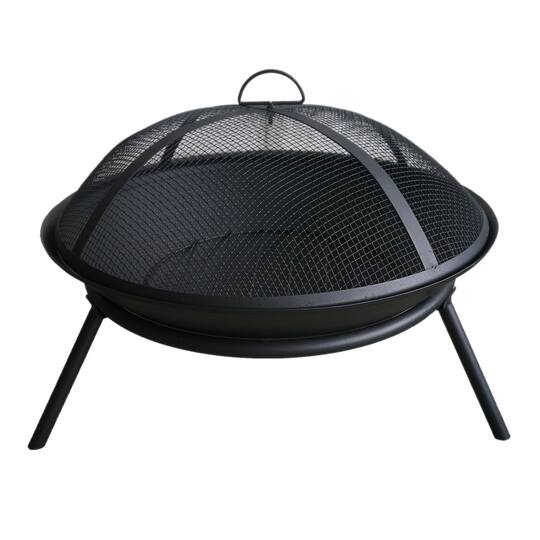 Black Metal Fire Pit By Ashland Black Metal Fire Pit By Ashland